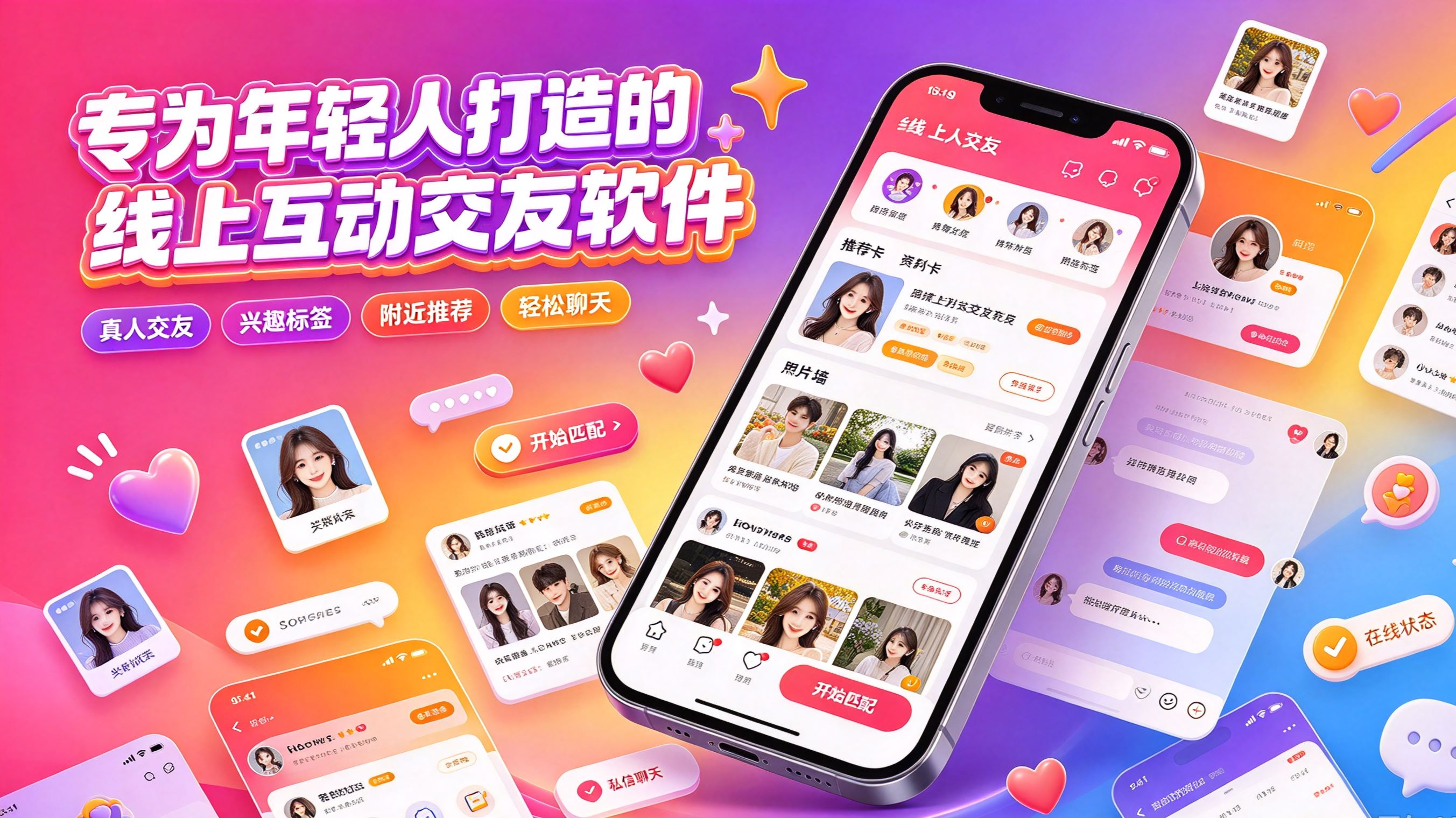 专为年轻人打造的线上互动交友软件