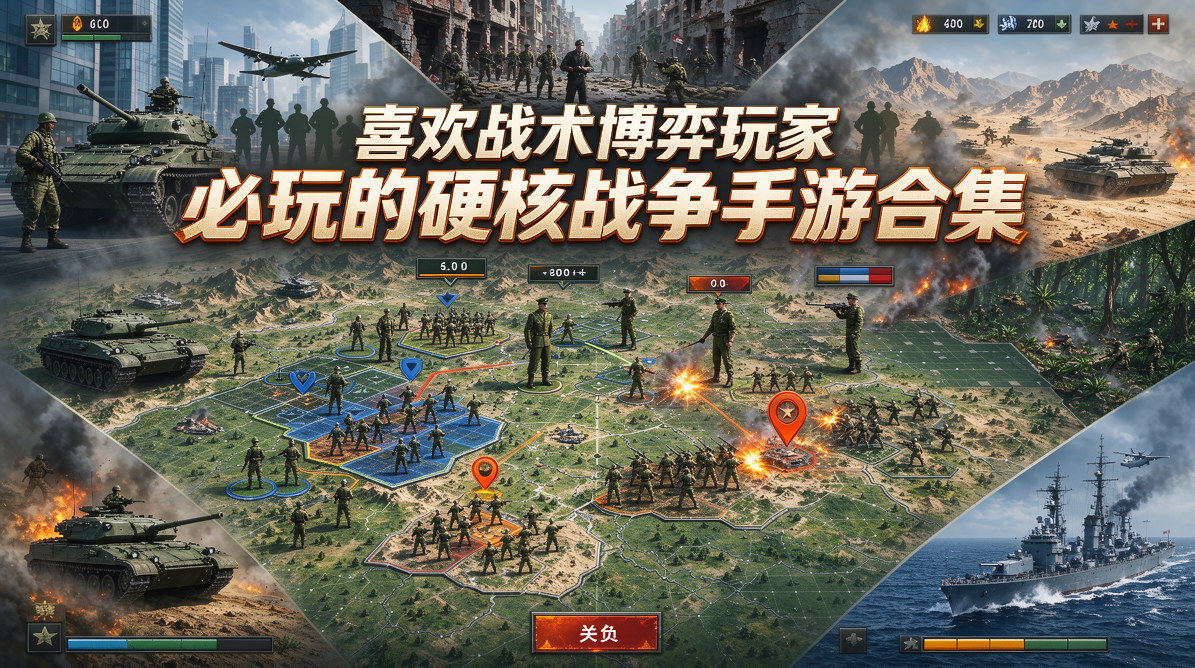 喜欢战术博弈玩家必玩的硬核战争手游合集