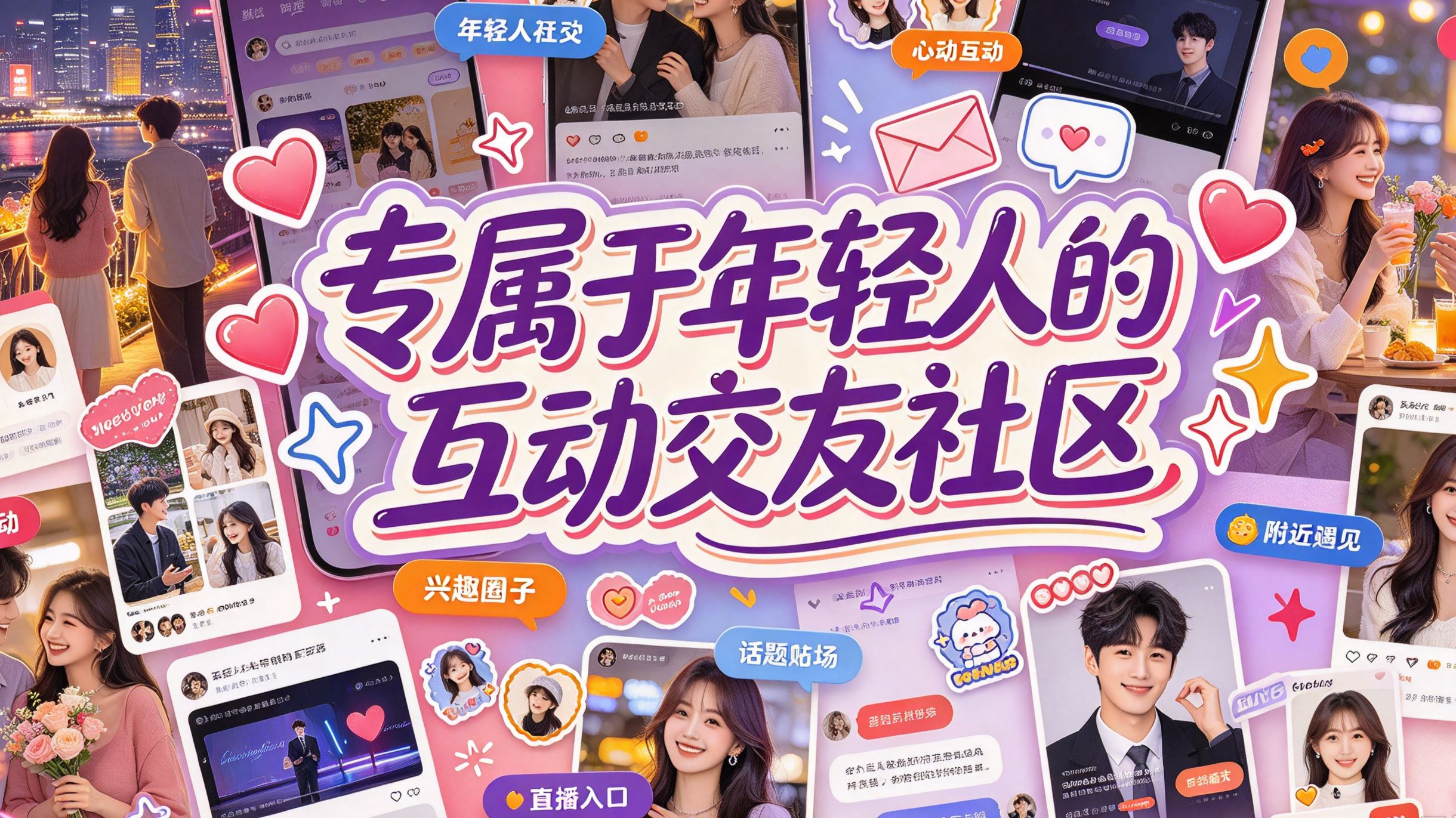 专属于年轻人的互动交友社区