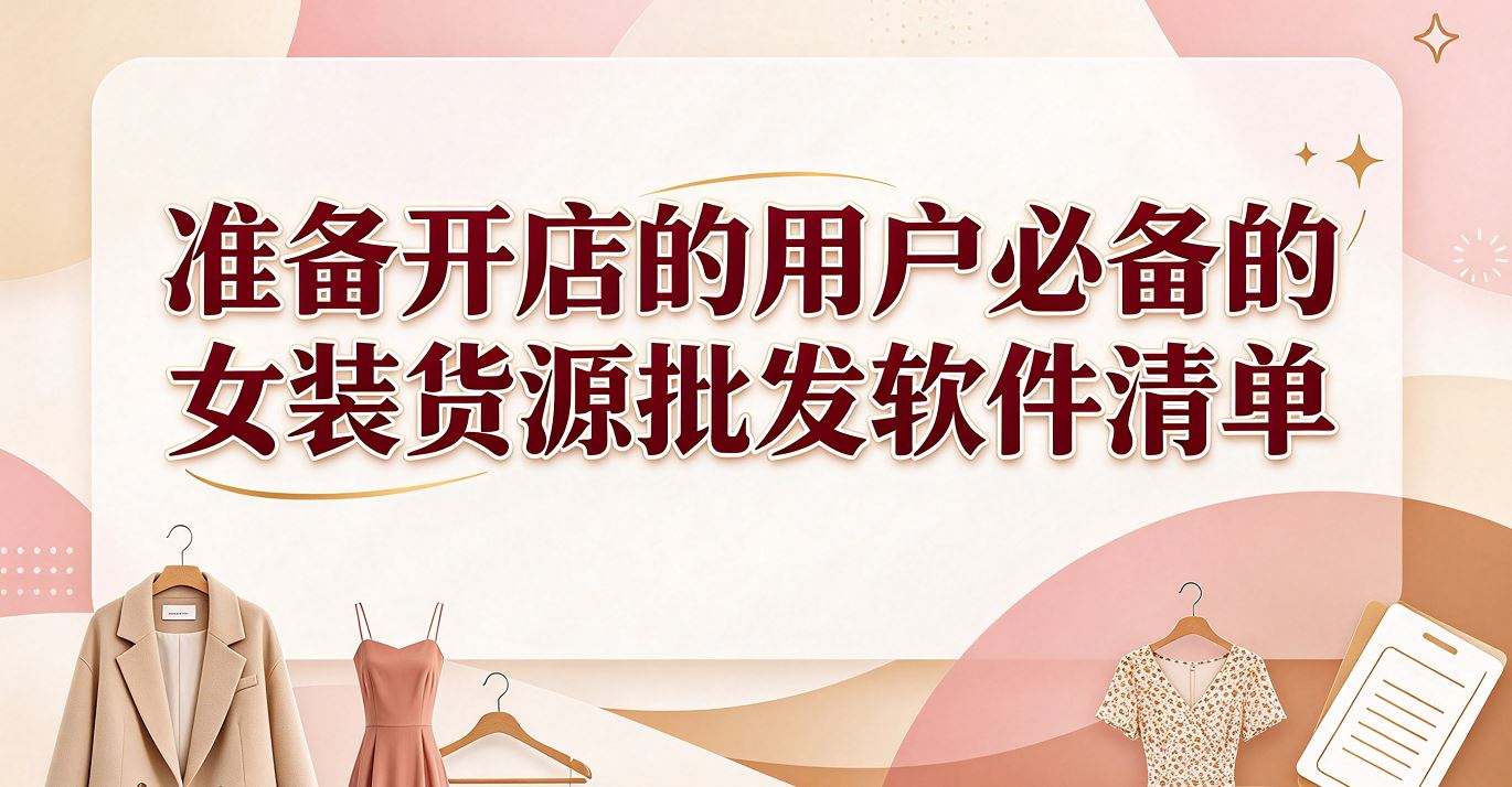 准备开店的用户必备的女装货源批发软件清单