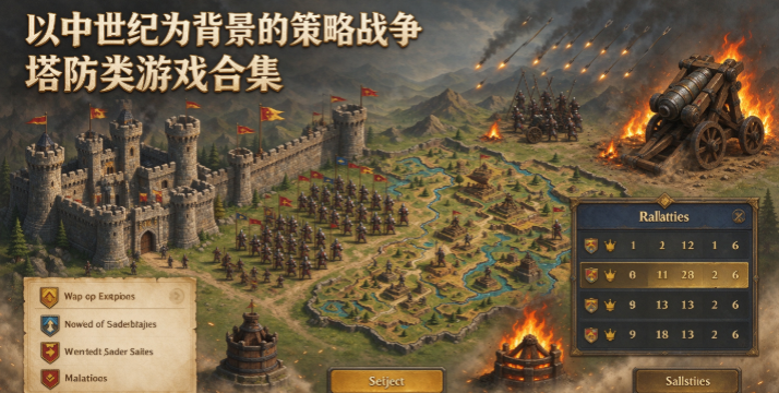 以中世纪为背景的策略战争塔防类游戏合集
