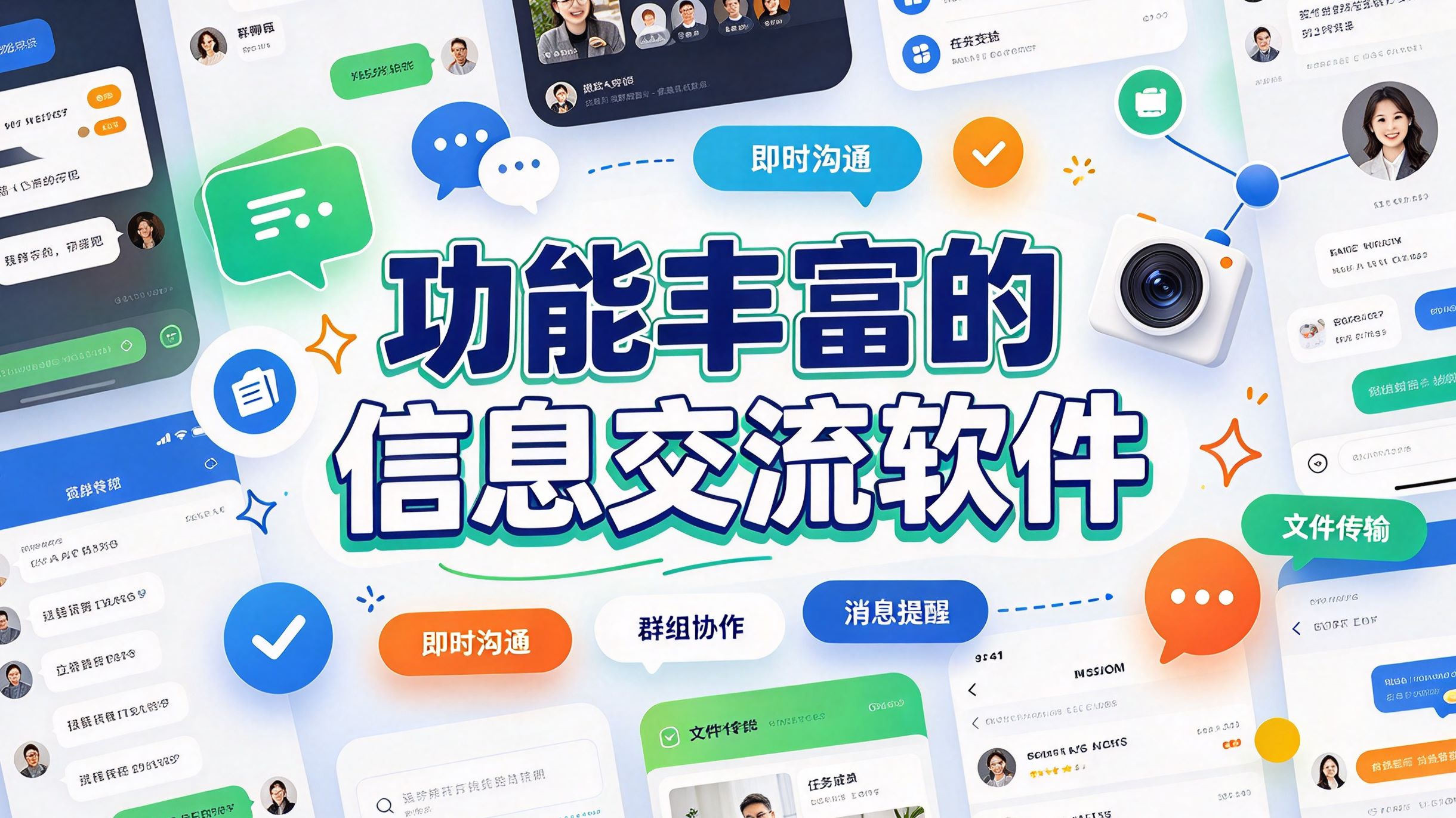 功能丰富的信息交流软件