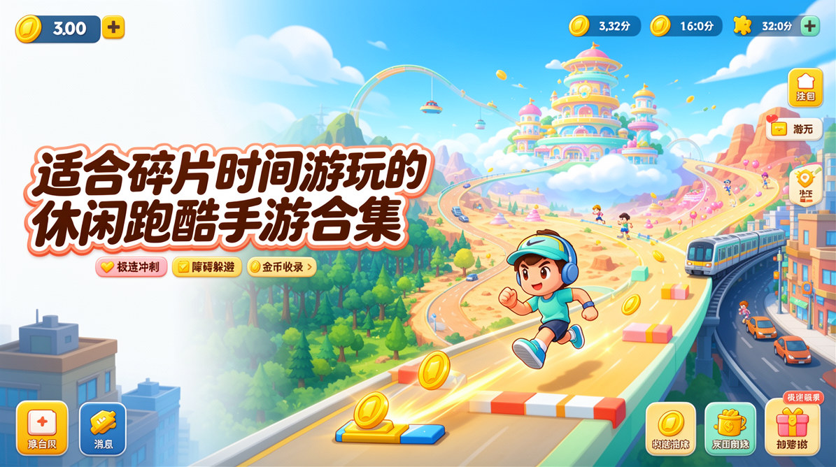 适合碎片时间游玩的休闲跑酷手游合集