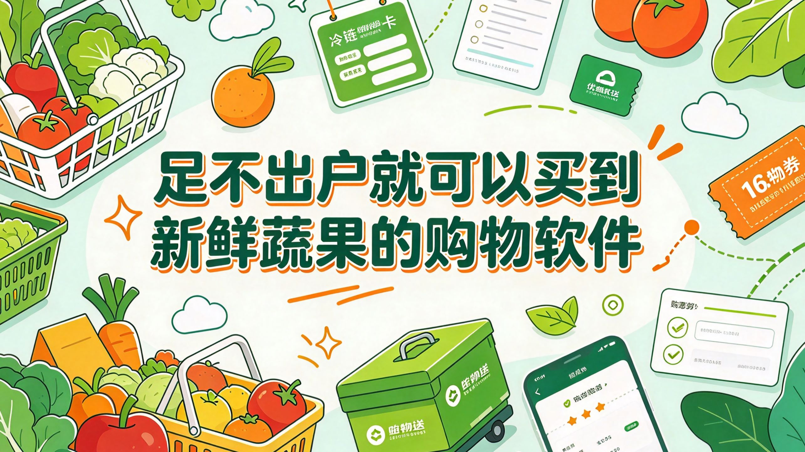足不出户就可以买到新鲜蔬果的购物软件