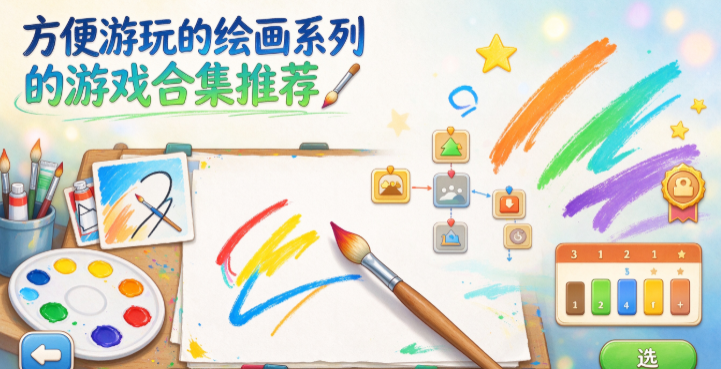 方便游玩的绘画系列的游戏合集推荐