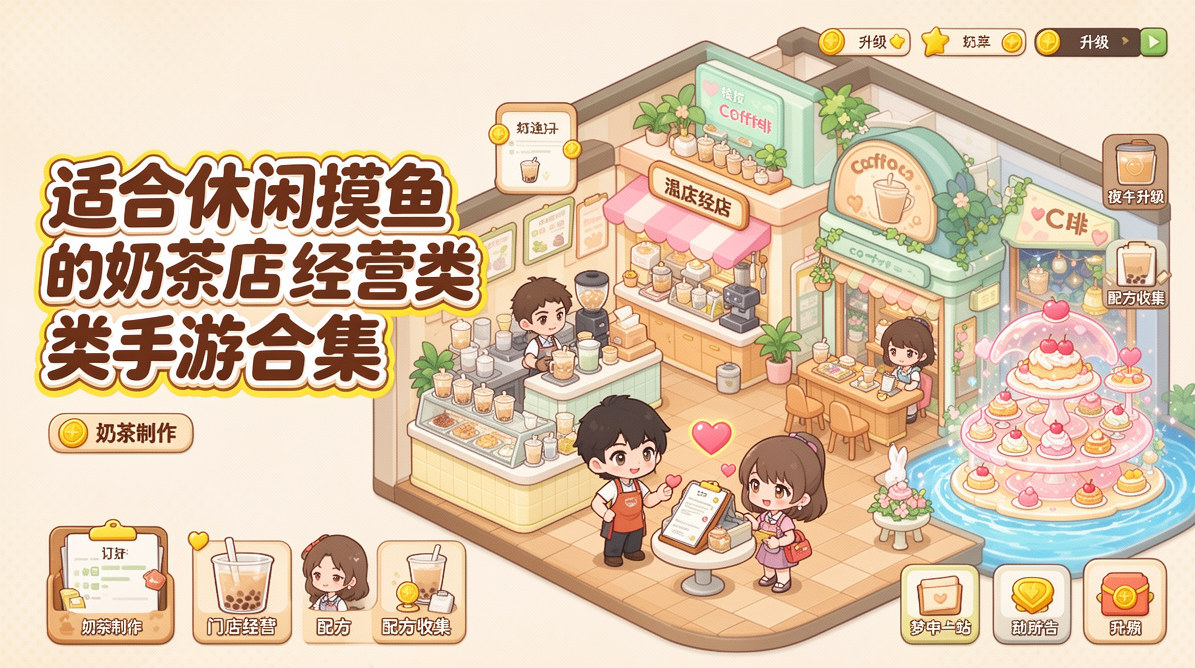 适合休闲摸鱼的奶茶店经营类手游合集