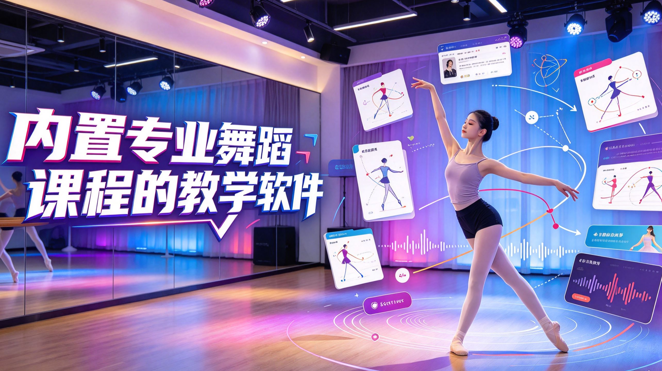 内置专业舞蹈课程的教学软件