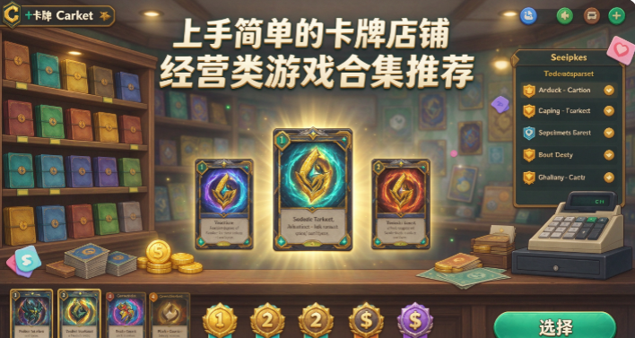 上手简单的卡牌店铺经营类游戏合集推荐