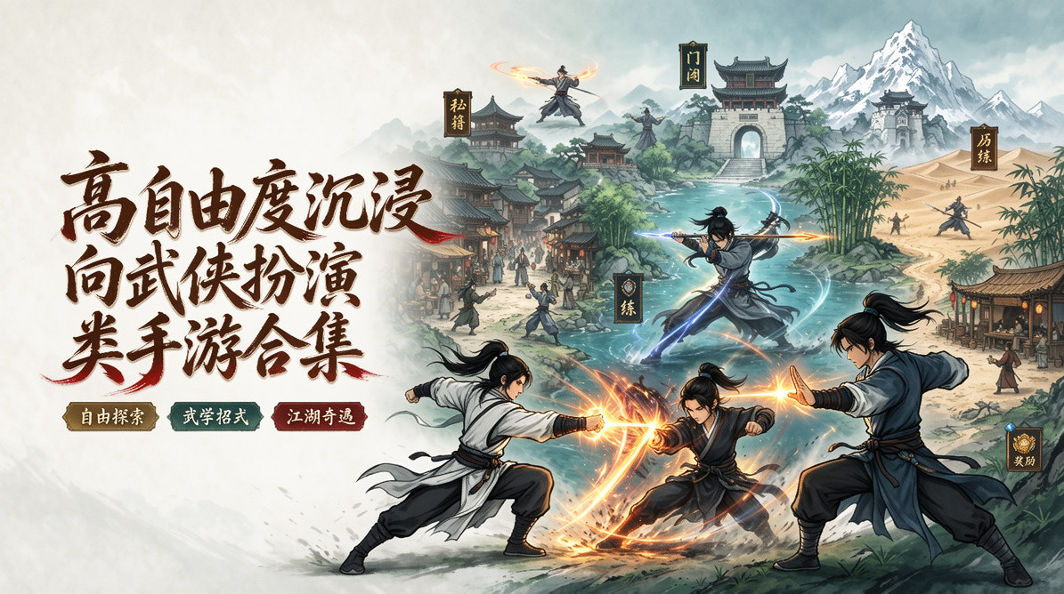 高自由度沉浸向武侠扮演类手游合集