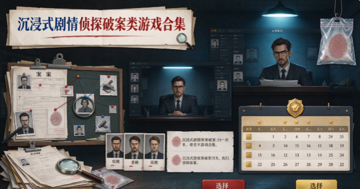 沉浸式剧情侦探破案类游戏合集