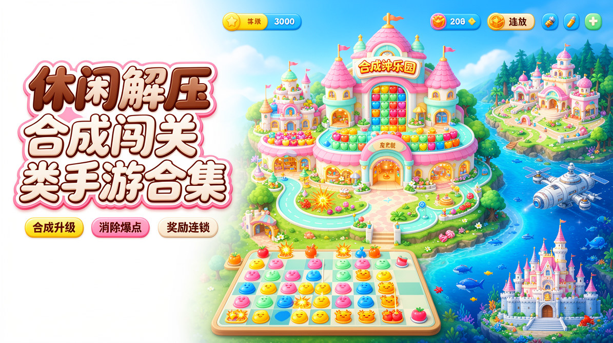 休闲解压合成闯关类手游合集