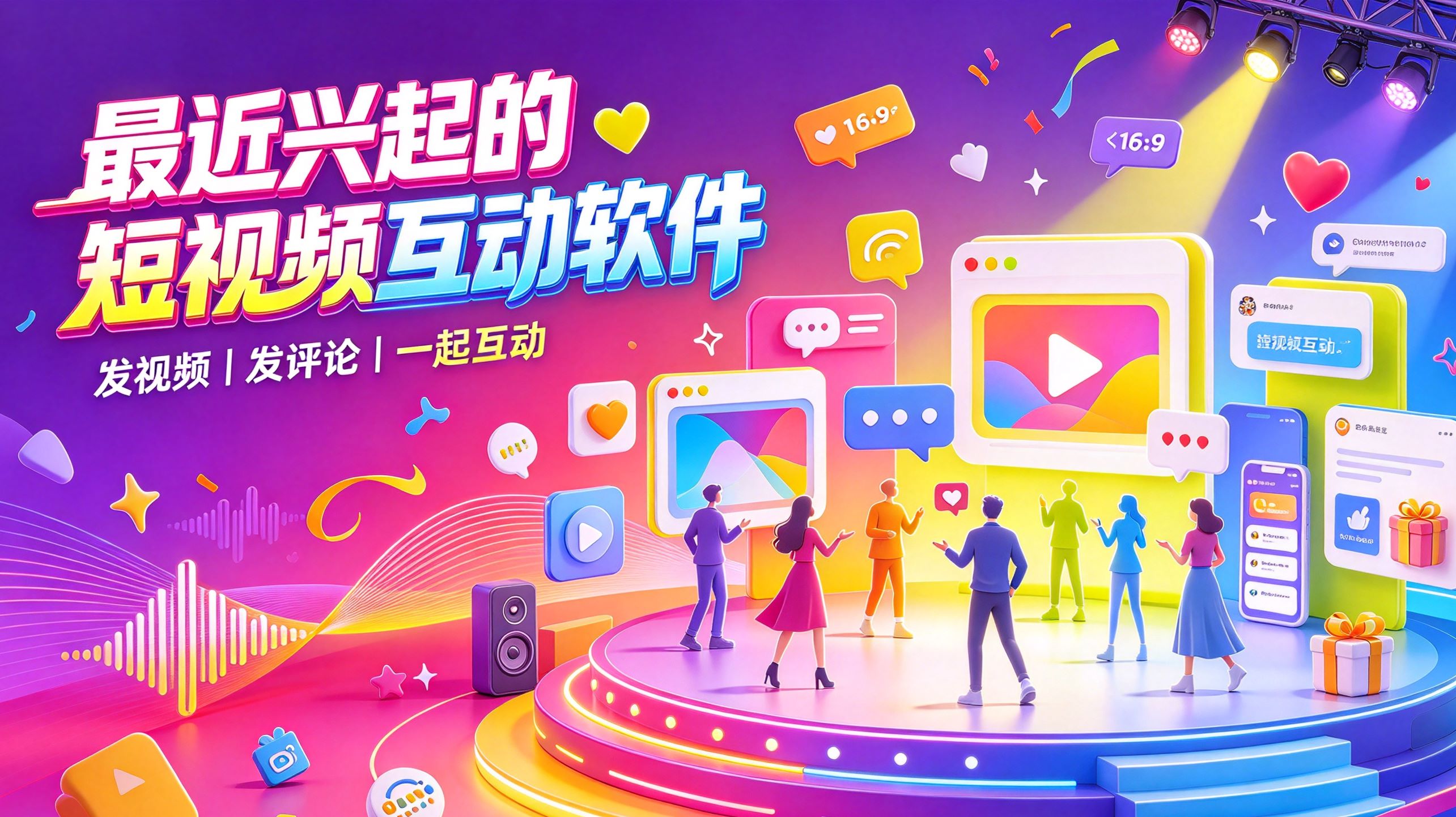 最近兴起的短视频互动软件