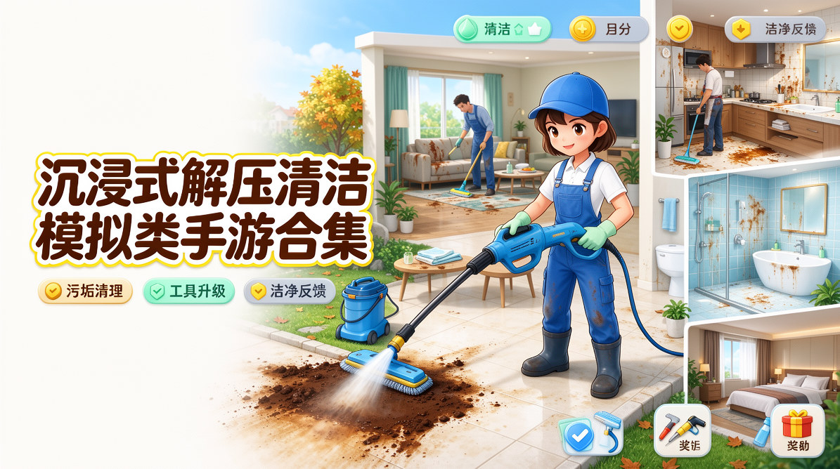 沉浸式解压清洁模拟类手游合集