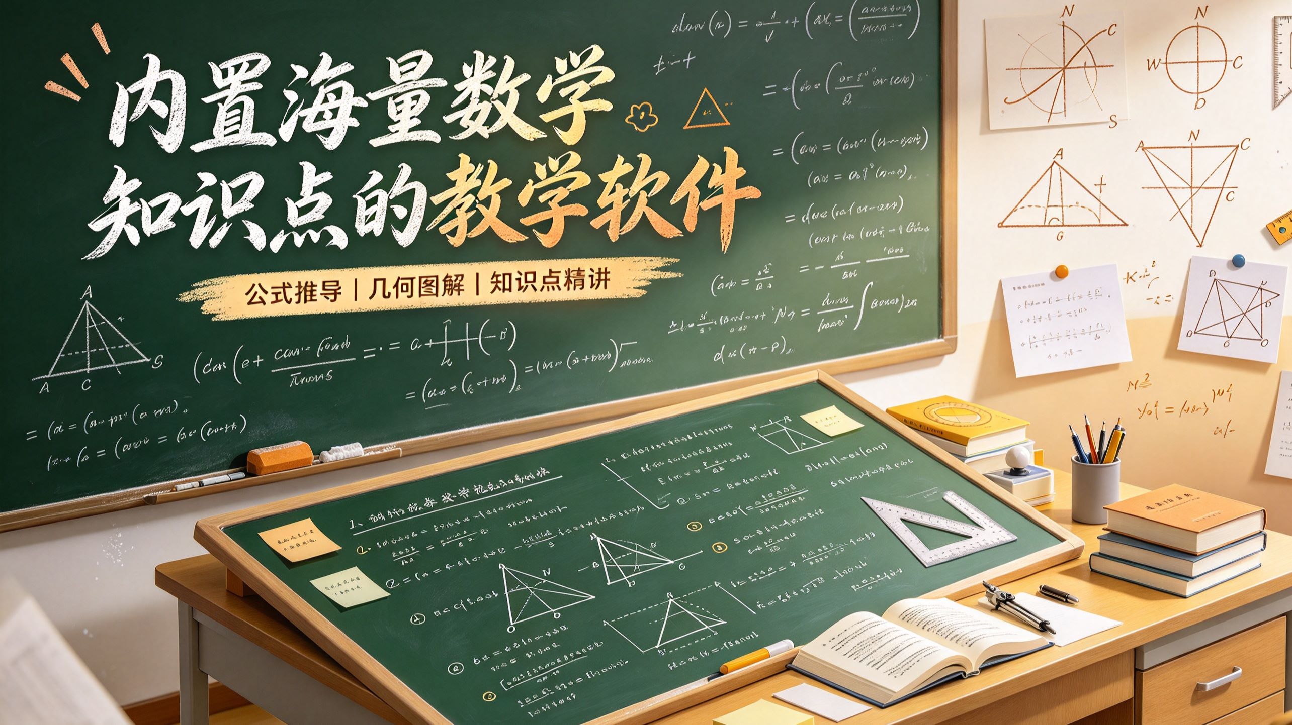 内置海量数学知识点的教学软件