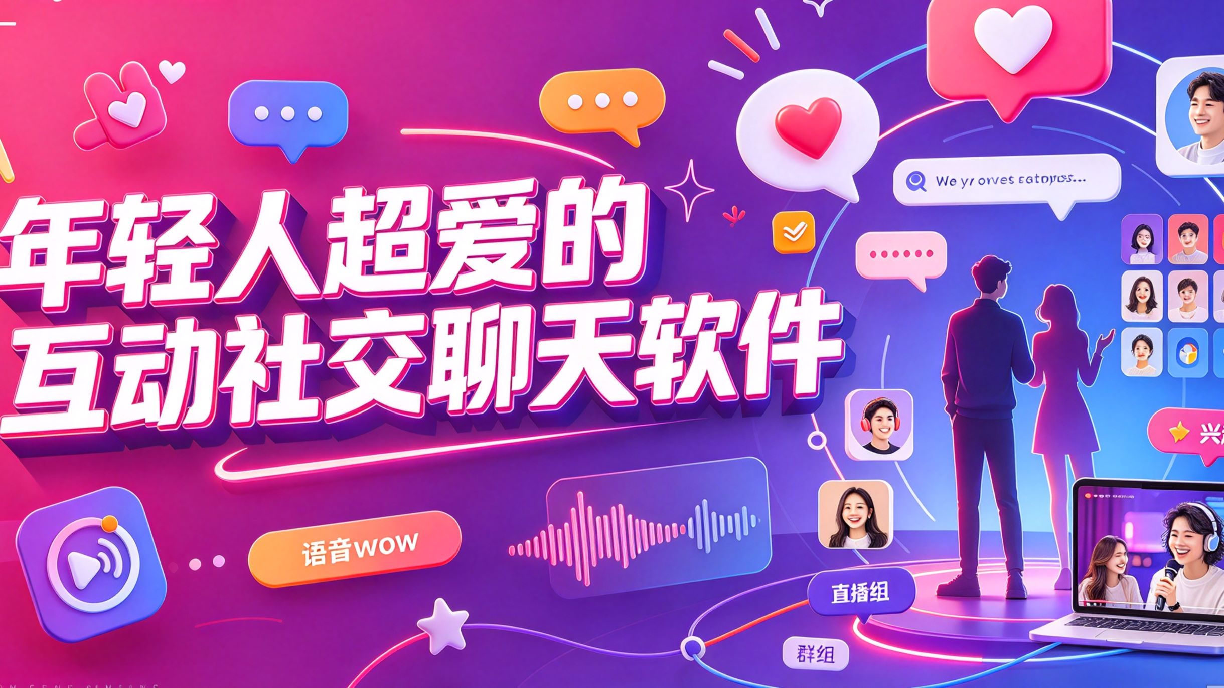 年轻人超爱的互动社交聊天软件