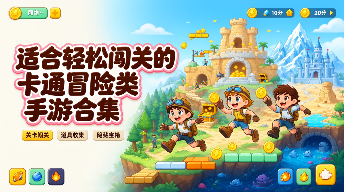 适合轻松闯关的卡通冒险类手游合集