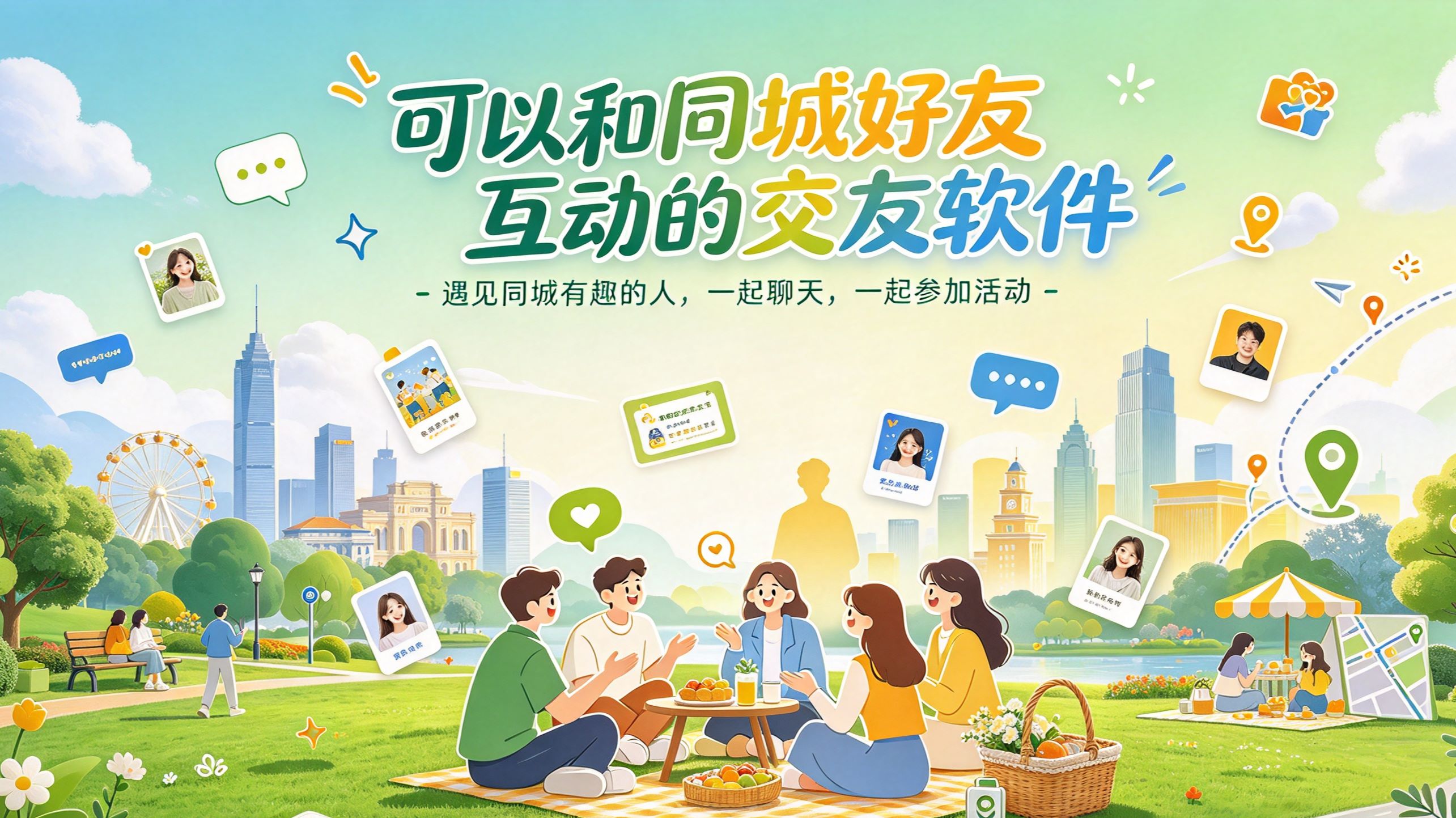 可以和同城好友互动的交友软件