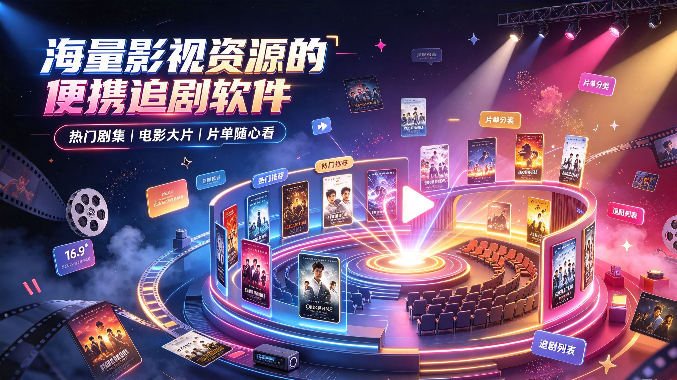 海量影视资源的便携追剧软件