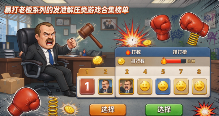 暴打老板系列的发泄解压类游戏合集榜单