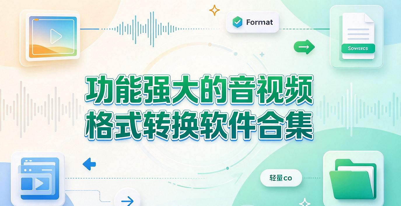 功能强大的音视频格式转换软件合集