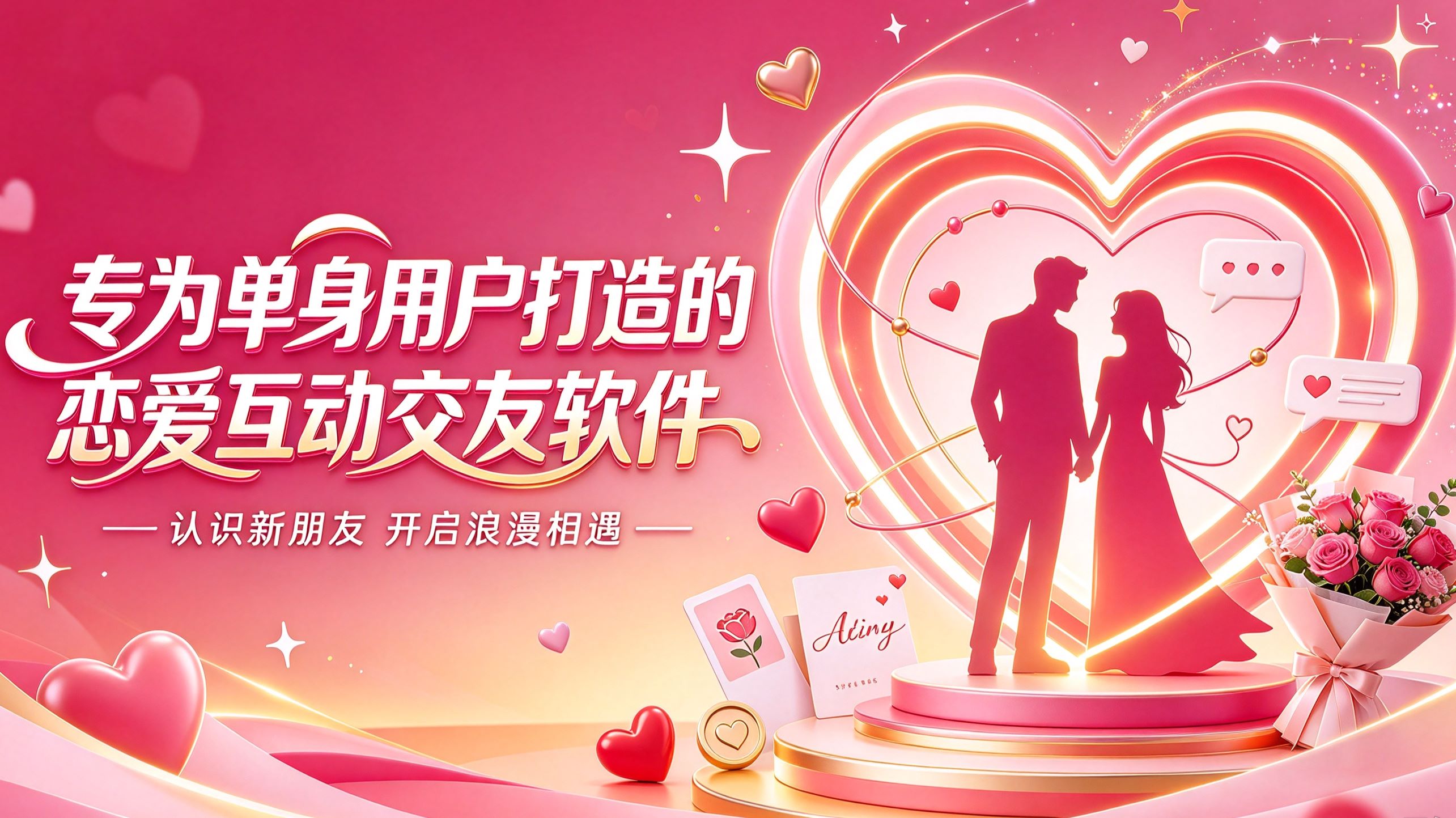专为单身用户打造的恋爱互动交友软件