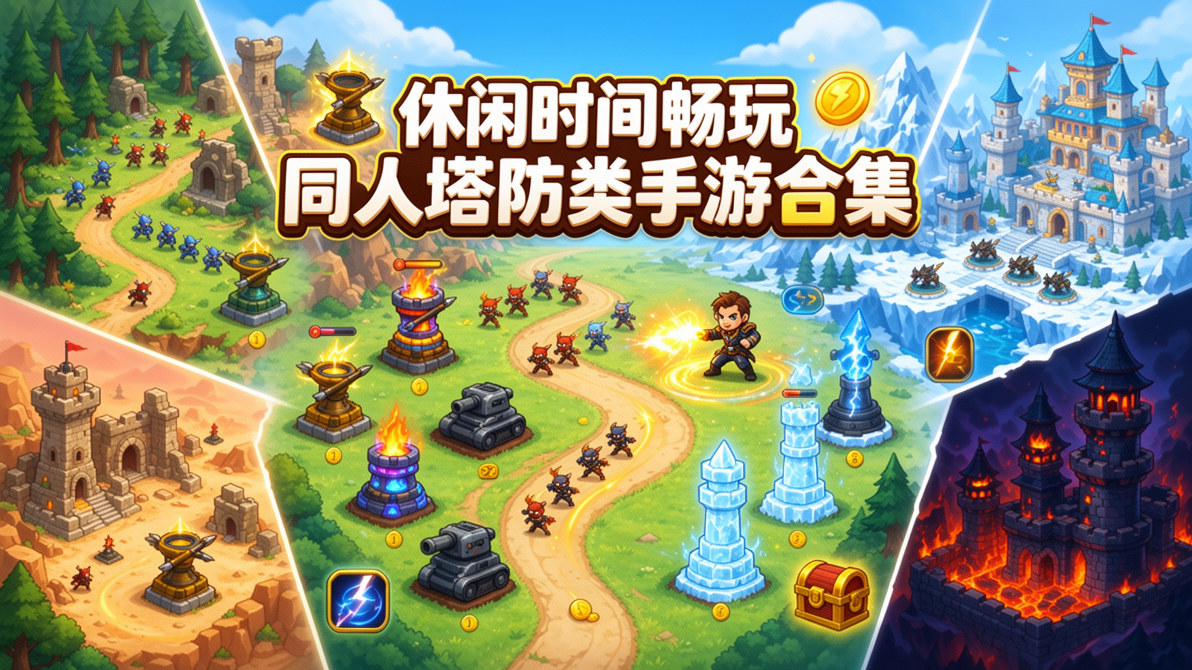 休闲时间畅玩同人塔防类手游合集