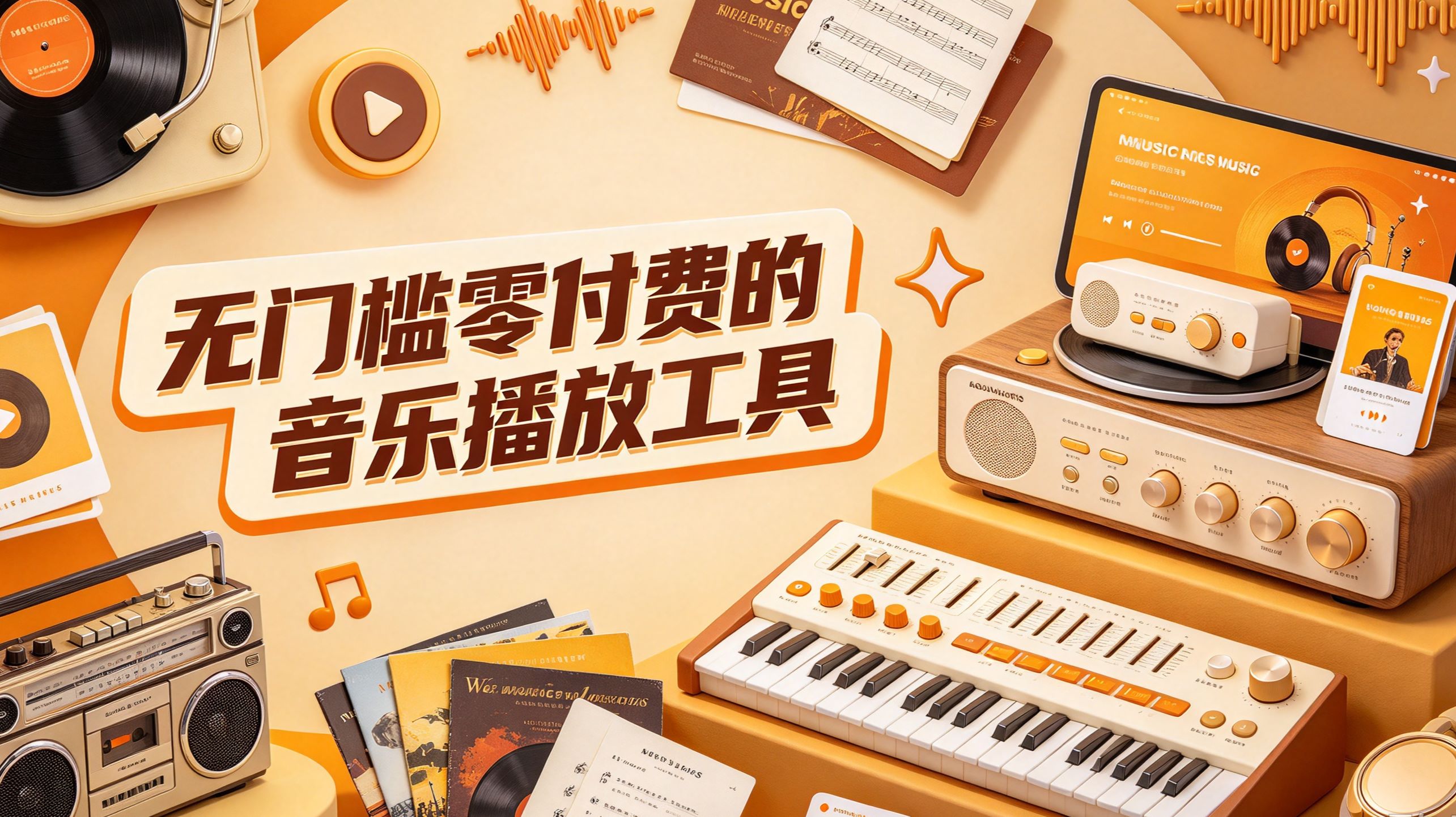 无门槛零付费的音乐播放工具