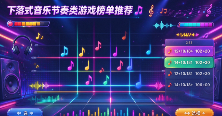 下落式音乐节奏类游戏榜单推荐