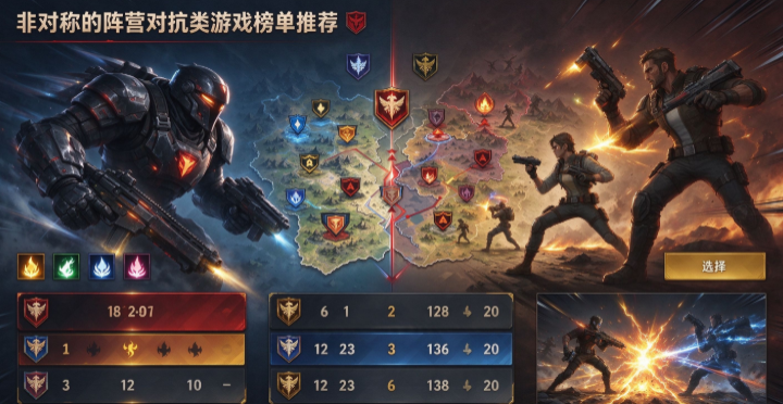 非对称的阵营对抗类游戏榜单推荐