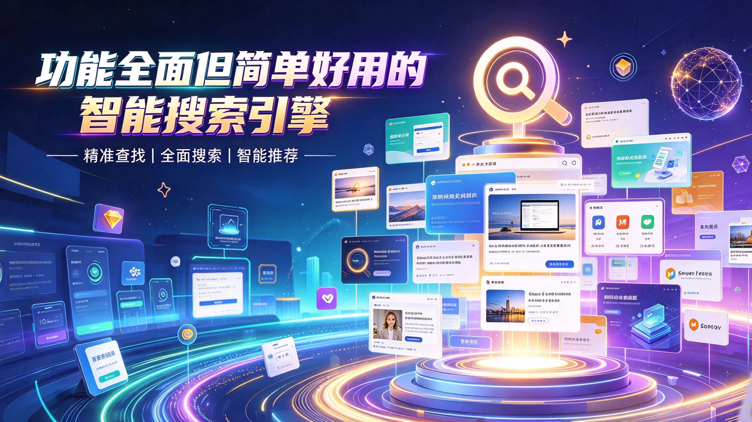 功能全面但简单好用的智能搜索引擎