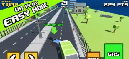 Crazy Road: Trash Dump Truck截图1