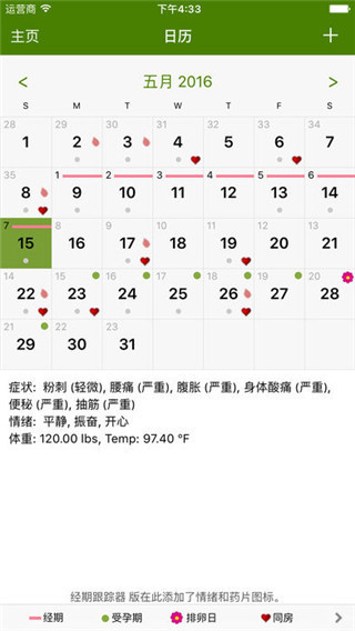 经期跟踪器截图4