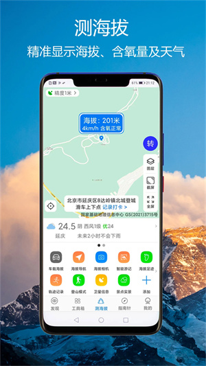 GPS海拔指南针截图2