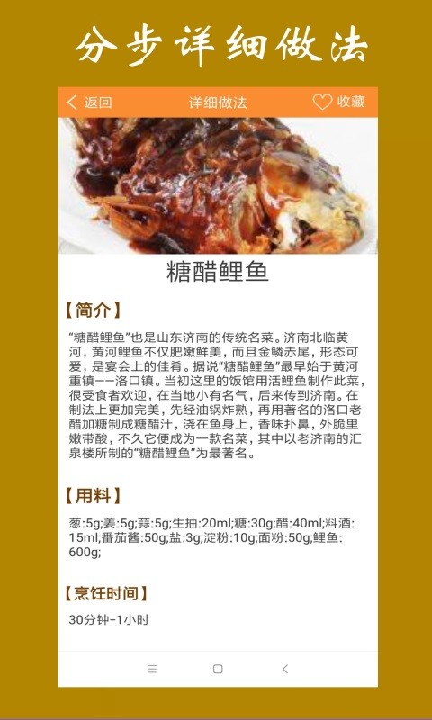 美食家常菜谱截图1