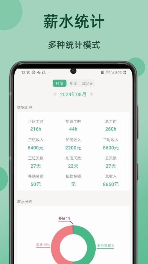 极简记工时截图1