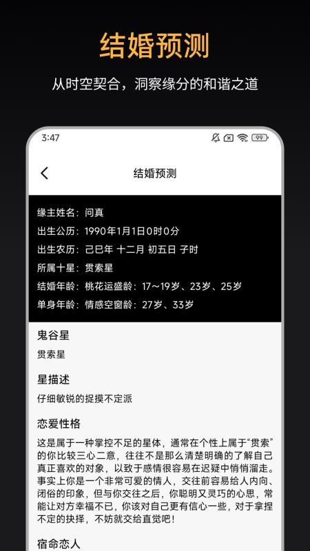 诸葛八字排盘截图2
